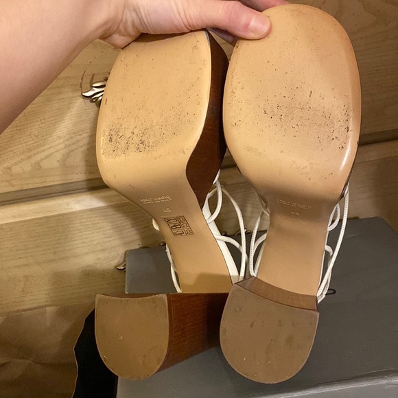 Gia Borghini x RHW Rosie 28 Leather Knotted Strappy Chunky Platform Sandals 40 - Picture 17 of 17